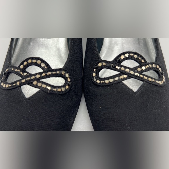 Stuart‎ Weitzman Peau Bow Block Heels Sz 5 - Picture 3 of 3